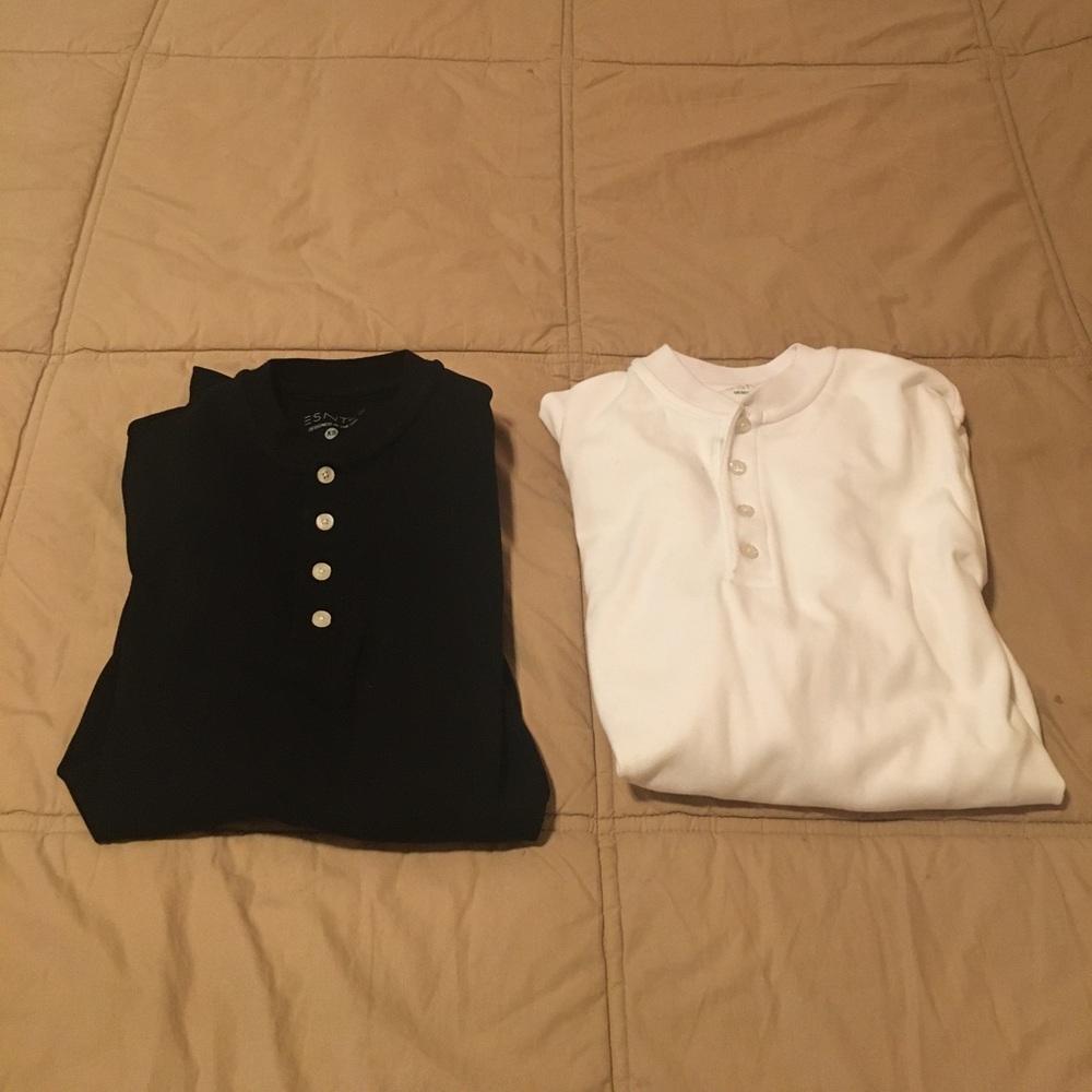 ESNTLS black and white henley